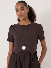 Hush Enid Mix Media Jersey Woven Dress - Bild 4 von 5