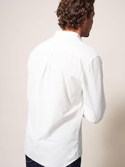 White Stuff Gaddesby Dobby White Shirt - Image 2 of 7