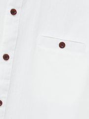 White Stuff Gaddesby Dobby White Shirt - Image 7 of 7