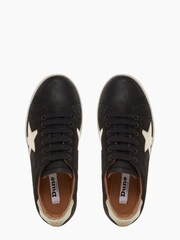 Dune London Black Star Appliqué Edris Lace-Up Trainers - Image 4 of 4