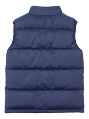 Lee Dark Blue Graphic Logo Puffer Gilet - Image 2 of 3