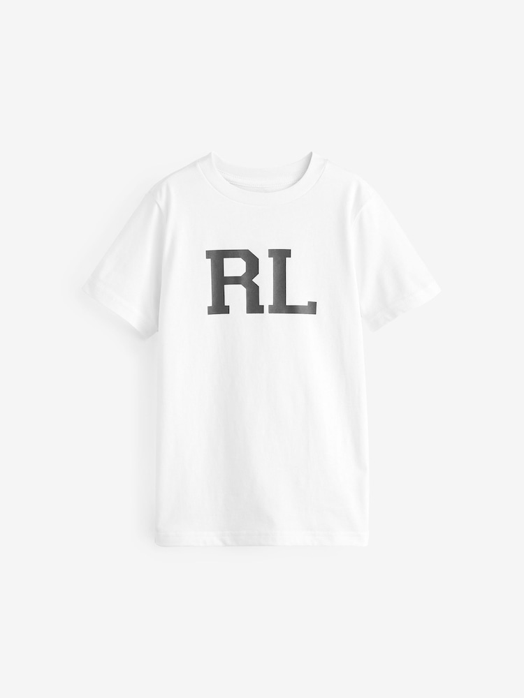 Polo Ralph Lauren Jungen T-Shirt mit Logo, Weiß - Bild 1 von 1