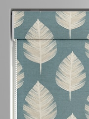 Teal Blue Finn Made To Measure Roman 100% Cotton Blind - Image 3 of 6