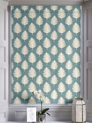 Teal Blue Finn Made To Measure Roman 100% Cotton Blind - Image 5 of 6