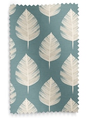 Teal Blue Finn Made To Measure Roman 100% Cotton Blind - Image 6 of 6