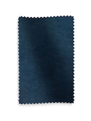 Set of 2 Soft Velvet Navy Blue Piano Arm Dining Chairs - Image 9 of 9