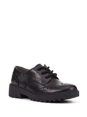 Geox Junior Girls Casey Black Shoes - Image 4 of 6