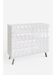 Frank Olsen White Elevate Smart LED Small Sideboard - Image 4 of 6