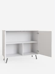 Frank Olsen White Elevate Smart LED Small Sideboard - Image 5 of 6