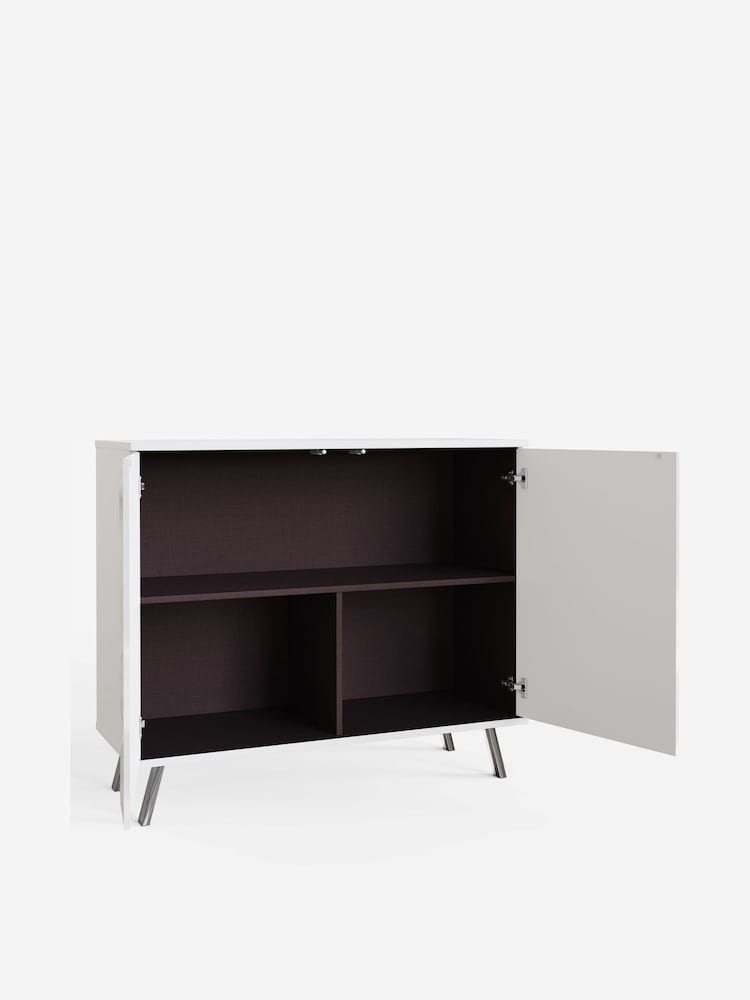 Frank Olsen White Elevate Smart LED Small Sideboard - Image 7 of 7