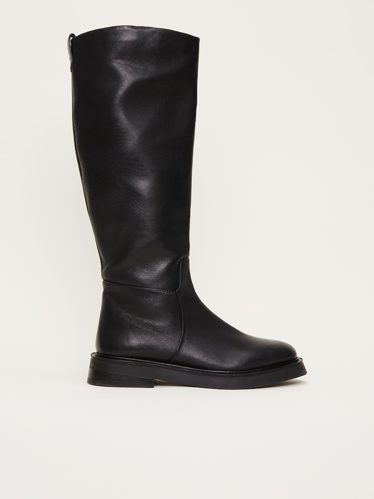 Phase Eight Flat Knee High Black Boots - Image 1 of 7