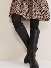 Phase Eight Flat Knee High Black Boots - Image 6 of 7