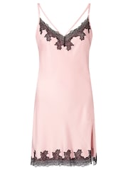 Ann Summers Pink Sorella Satin Chemise Slip Nightie - Image 4 of 4