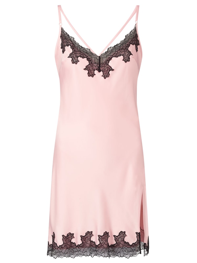 Ann Summers Pink Sorella Satin Chemise Slip Nightie - Image 4 of 4