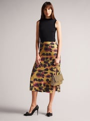 Ted Baker Gold Glitzet Crystal Baguette Clutch Bag - Image 1 of 5