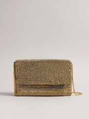 Ted Baker Gold Glitzet Crystal Baguette Clutch Bag - Image 2 of 5