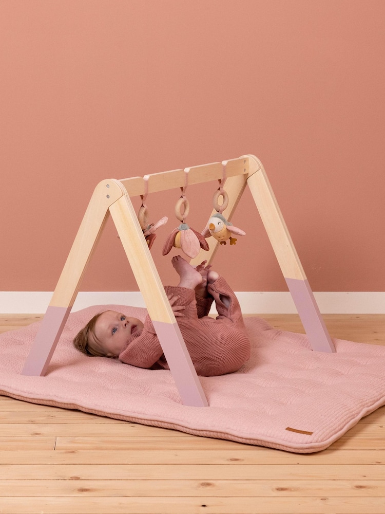 Little Dutch Pink Flowers and Butterflies Baby Gym - Image 1 of 4