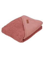 Little Dutch Pink Pure Pink Blush Hooded Towel - Image 4 of 5