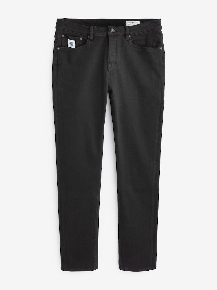 Черный - Pretty Green слим фит Эрвуд джинсы - Изображение 4 из 4