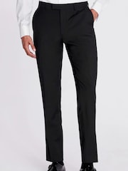 MOSS Black Slim Fit Dress Trousers - Image 1 of 3