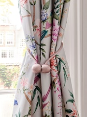 Pink Magnetic Curtain Tie Backs Set of 2 - Image 1 of 3