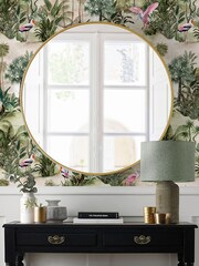Riva Paoletti Natural Natural Beige Platalea Jungle Digitally Printed Wallpaper - Image 3 of 4