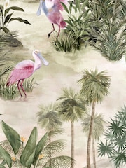 Riva Paoletti Natural Natural Beige Platalea Jungle Digitally Printed Wallpaper - Image 4 of 4