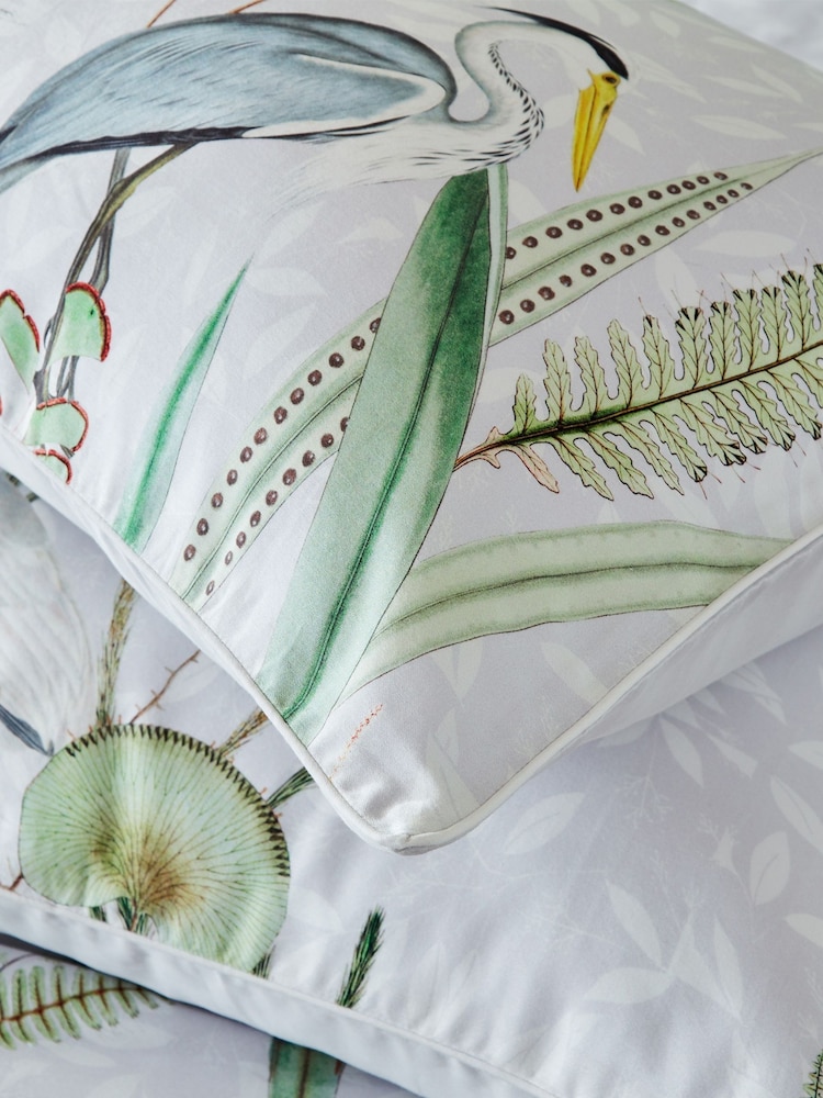 Riva Paoletti White Aaliyah Exotic Reversible 100% Cotton Duvet Cover And Pillowcase Set - Image 4 of 5