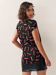 Multi Christmas Cap Sleeve T-Shirts 2 Pack - Image 3 of 8