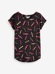 Multi Christmas Cap Sleeve T-Shirts 2 Pack - Image 6 of 8