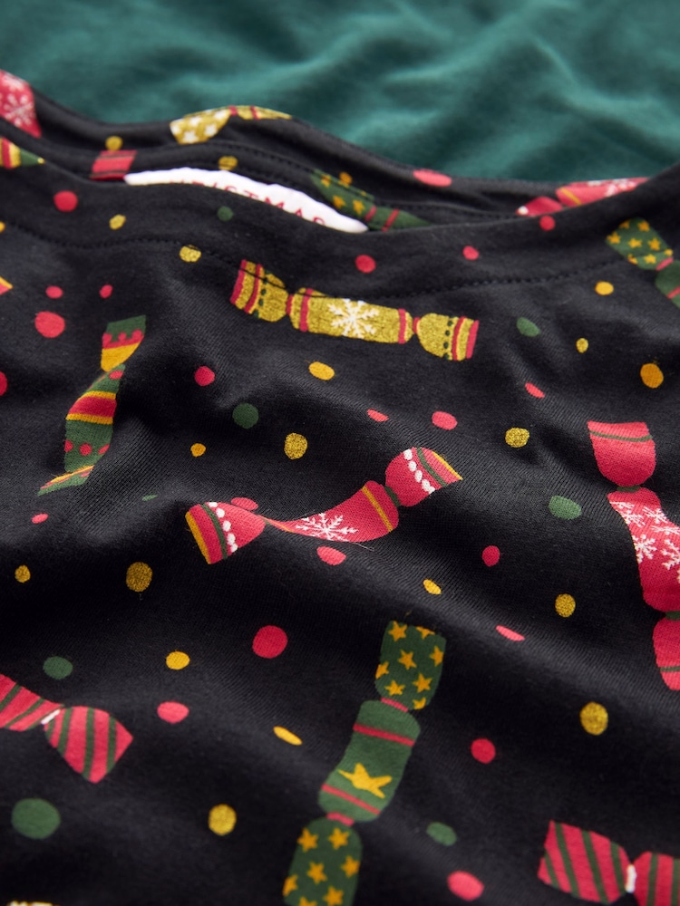 Multi Christmas Cap Sleeve T-Shirts 2 Pack - Image 8 of 8