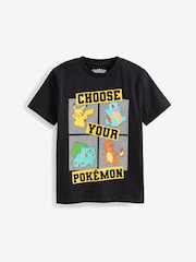 Pokémon, Schwarz/Weiß - Kurzarm-Lizenz-T-Shirts, 2er-Pack (5-14 Jahre) - Bild 4 von 4
