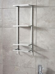 Chrome Moderna Shelving And Towel Store - Image 2 of 5