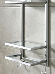 Chrome Moderna Shelving And Towel Store - Image 3 of 5