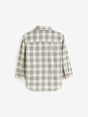 Ecru Cream Check Corduroy Long Sleeve Shirt (3mths-7yrs) - Image 6 of 7