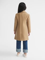Reiss Camel Harlow 4-9 yrs Mid Length Coat - Image 5 of 6