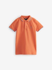 Orange Short Sleeve Polo Shirt (3-16yrs) - Image 1 of 1