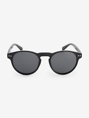Black Round Polarised Sunglasses - Image 3 of 5
