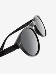Black Round Polarised Sunglasses - Image 4 of 5
