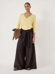 Hush Yellow Relaxed Knitted Long Sleeve Top - Image 2 of 5