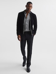 Reiss Black Broco Geo Print Shirt - Image 3 of 7