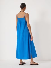 Hush Blue Carmen Seersucker Beach Maxi Dress - Image 3 of 5