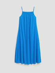 Hush Blue Carmen Seersucker Beach Maxi Dress - Image 5 of 5
