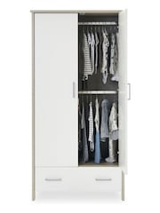 Obaby Grey Wash and White Nika Double Wardrobe - Image 3 of 4