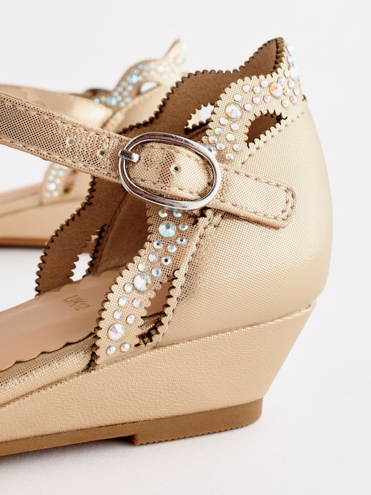 Gold Glitter Wedges - Image 7 of 7