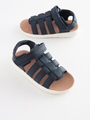 Navy Blue Lightweight Touch Fastening Fisherman Sandals - Image 1 of 6