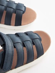 Navy Blue Lightweight Touch Fastening Fisherman Sandals - Image 5 of 6