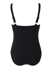 Pour Moi Black Cali Recycled Ring Underwired Tummy Control Swimsuit - Image 5 of 5