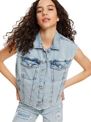 Esprit Blue Medium Wash Indoor Vest - Image 3 of 8