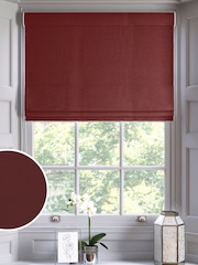 Claret Red Burgundy Montero Velvet Made To Measure Roman Blind - Image 1 of 6